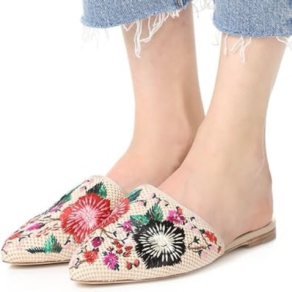 KATE SPADE MONTECLAIR EMBROIDERED SLIDE ON MULES - WOMEN’S SIZE 8 - Picture 7 of 7